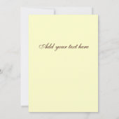 Weddenschappen Monogram Brown Ivory Damask Kaart (Achterkant)