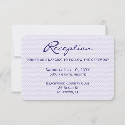 Weddenschappen Ontvangen Paarse harten Kaart (Voorkant)