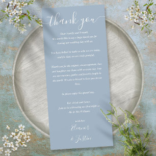 Weddenschappen Ontvangst Hartelijk dank! Dusty Blu Menu