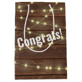 Weddenschappen op hout medium cadeauzakje (Voorkant)