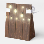 Weddenschappen op Rustic Barn Wood Bedankdoosjes (Achterkant)