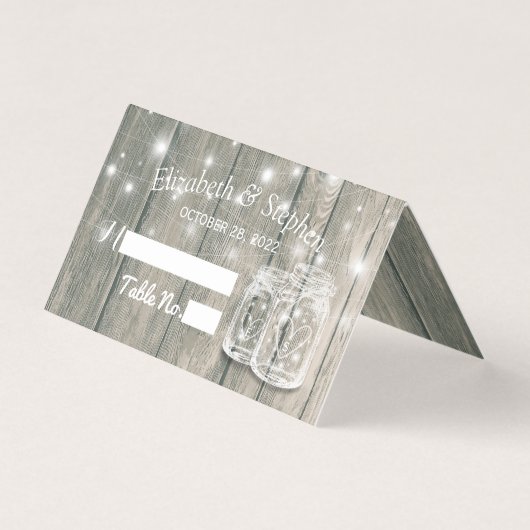 Weddenschappen Plaats Tafelnummer Hout Mason Jars (Voorkant)