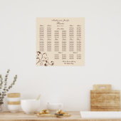 Weddenschappen-receptiescherm - Square Poster (Keuken)