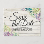 Weddenschappen redden de datum van de Planten Aankondigingskaart (Voorkant)