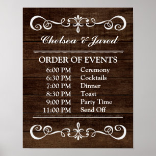 Weddenschappen - Rustic Wedding Sig Poster