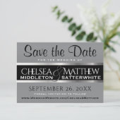 Weddenschappen Save the Date Grey and Silver (Staand voorkant)