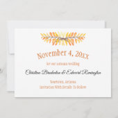 Weddenschappen sparen de datum waarop de foto in d save the date (Achterkant)