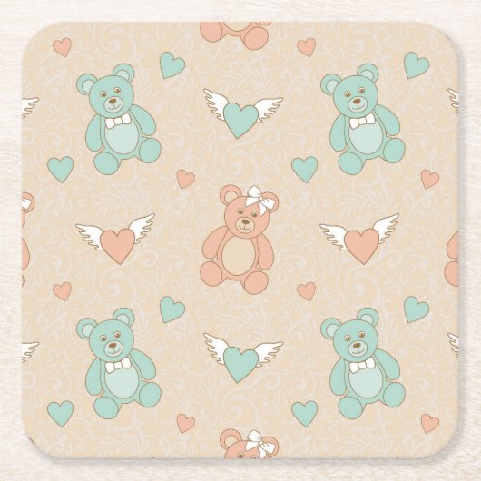 Weddenschappen Vierkante Kartonnen Onderzetter (Voorkant)