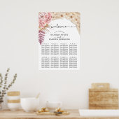 Weddenschappen Zitten Pampas Grass Elegant Poster (Keuken)