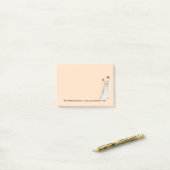 Weddenschapsbridale thema post-it® notes (Op bureau)