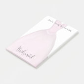 Weddenschapsbruidjes met een  dress post-it® notes (Schuin)