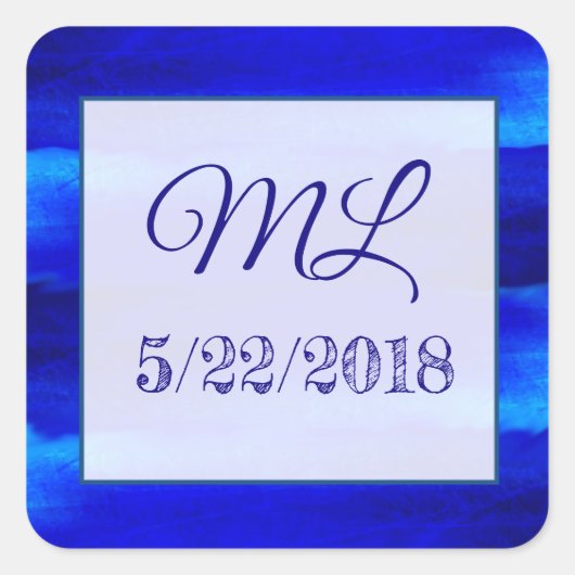 Weddenschapsdatum Bride en Groom Stickers (Voorkant)