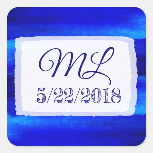 Weddenschapsdatum Bride en Groom Stickers (Voorkant)