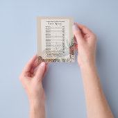 Weddenschapsfotosessie Floral Pricing List Flyer (Hand)