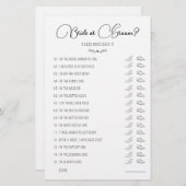 Weddenschapsgame Bride of Groom Black & White (Voorkant / Achterkant)