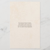 Weddenschapsgame Bride of Groom Rustic Paper (Achterkant)