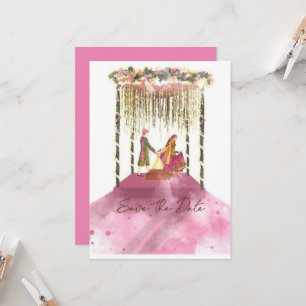 Weddenschapskaart - BESPAAR DE DATUM Kaart