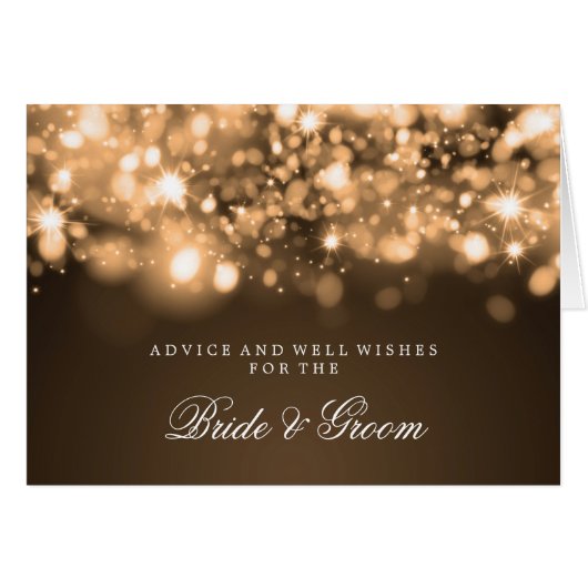 Weddenschapskaart Gold Mousserende lichten (Voorkant Horizontaal)