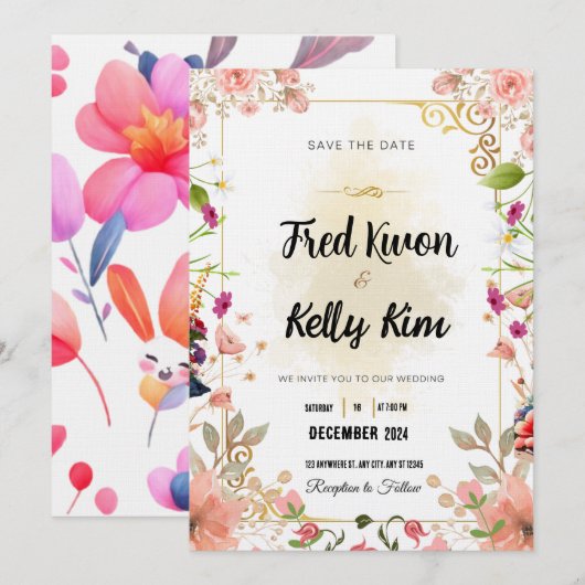 Weddenschapskaart Kaart (Voorkant / Achterkant)