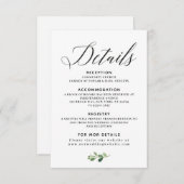 Weddenschapskaart RSVP Kaartje (Voorkant / Achterkant)