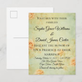 Weddenschapskaart Uitnodiging Briefkaart (Voorkant / Achterkant)