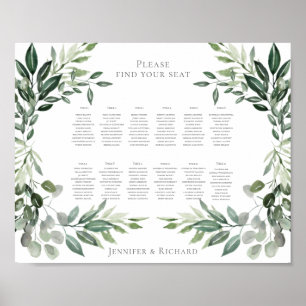 Weddenschapskaartje Foliage Bouquet Poster