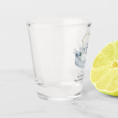 Weddenschapsmonogram Logo Glass Shot Glas (Links)