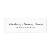 Weddenschapsnaam Klassiek handschrift Etiket (Voorkant)