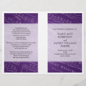 Weddenschapsprogramma Blad Muziek Paars (Voorkant)