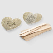 Weddenschapsprogramma - Gold Glitter Fab Handwaaier (Niet-gemonteerd)