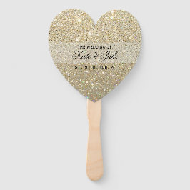 Weddenschapsprogramma - Gold Glitter Fab Handwaaier