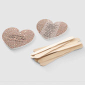 Weddenschapsprogramma - Roos Gold Glitter Fab Handwaaier (Niet-gemonteerd)