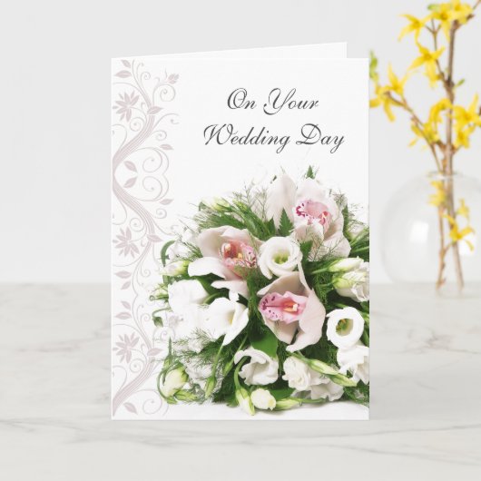 Weddenskaart Kaart (Gele Bloem)