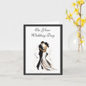 Weddenskaart Kaart (Gele Bloem)