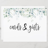 Weddenskaarten en cadeaubonnen - Eucalyptus Wedden (Voorkant / Achterkant)