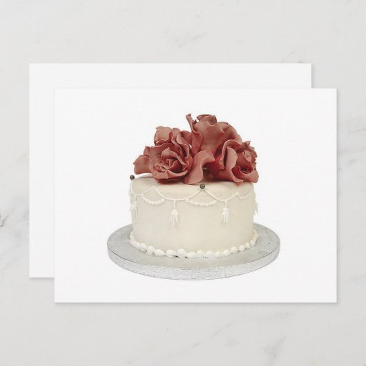 Weddenskap Fancy Sla de datumkaart op Aankondigingskaart (Voorkant / Achterkant)