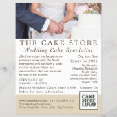 Weddenskap, suikergoed, Adverteren Cake Store Flyer (Voorkant)
