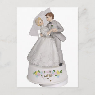 Weddenskap Topper Figurine Briefkaart