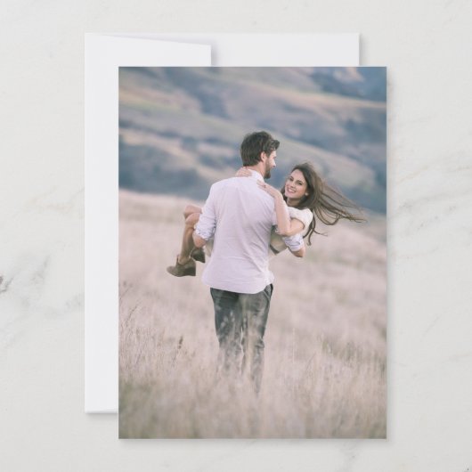 Weddensknok sparen de datum save the date (Achterkant)