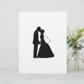 Weddenskusbride en bruinsilhouette (Staand voorkant)