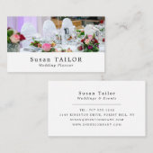 Weddenstabel weergeven, Weddenevenementen plannen Visitekaartje (Voorkant / Achterkant)