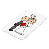 Weddenstellende paar dat ik doe T-shirts en cadeau Magneet (Linkerzijde)