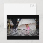 Weddensteller in een Retro Style Fifties Diner Briefkaart (Voorkant / Achterkant)