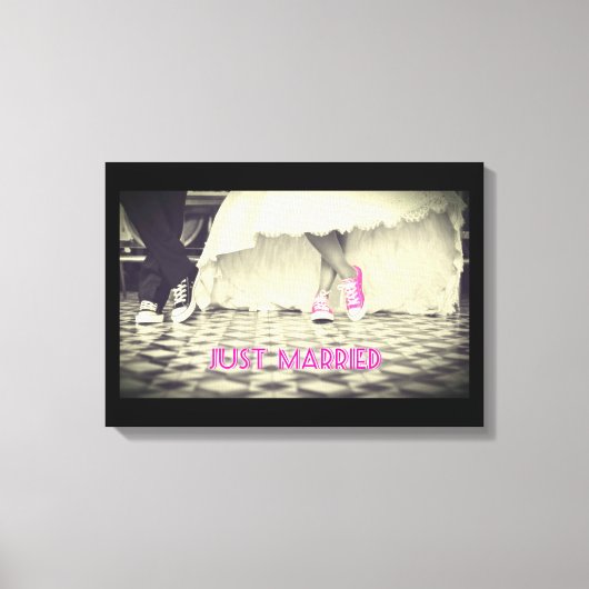 Weddensteller in een Retro Style Fifties Diner Canvas Afdruk (Voorkant)