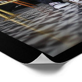 Weddensteller in een Retro Style Fifties Diner Poster (Hoek)