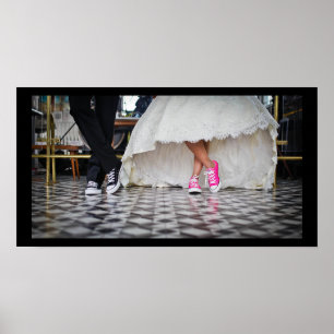 Weddensteller in een Retro Style Fifties Diner Poster