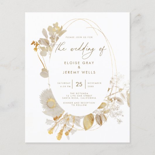 Weddensuitnodiging | Bella (Voorkant)