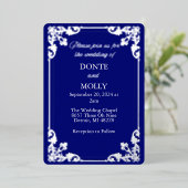 Weddensuitnodiging Folie Uitnodiging (Staand Voorkant)