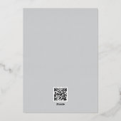 Weddensuitnodiging Folie Uitnodiging (Achterkant)