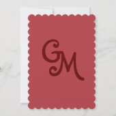 Weddensuitnodiging Kaart (Achterkant)